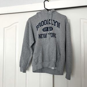 Grey New York hoodie